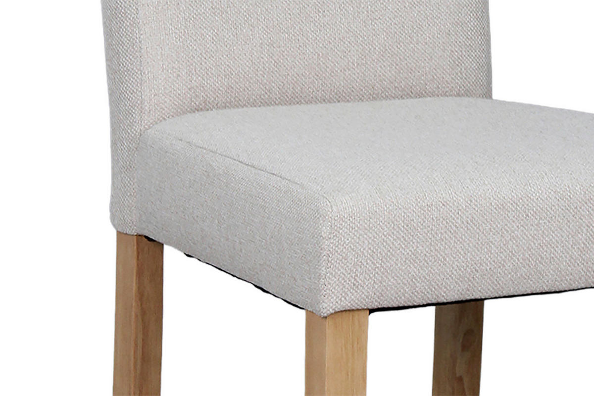 Stuhl ELIAS natur taupe Webstoff B/H/T: ca. 47x99,5x60 cm ELIAS - natur/taupe (47,00/99,50/60,00cm) - byLIVING
