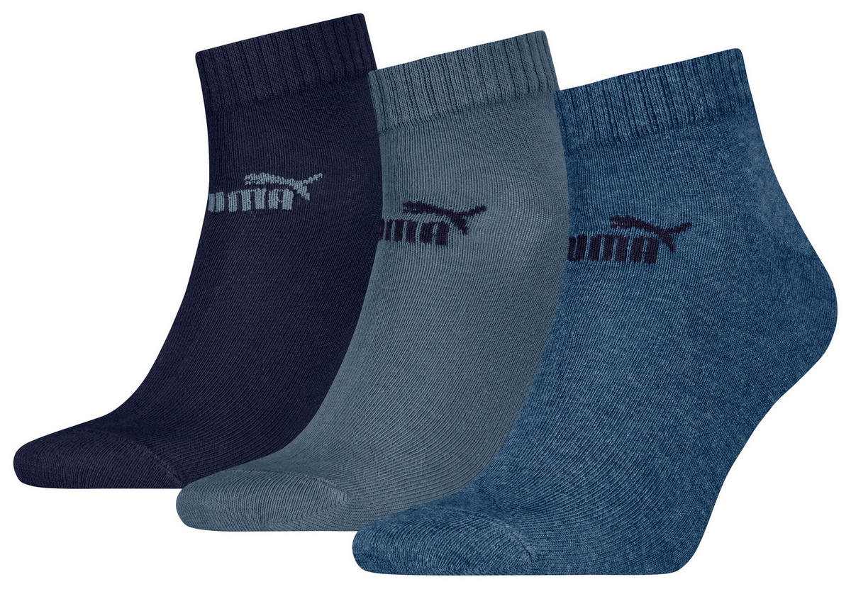 Damen & Herren-Socken Puma jeansblau 3 Packstücke Größe 39-42 Puma - jeansblau - Puma