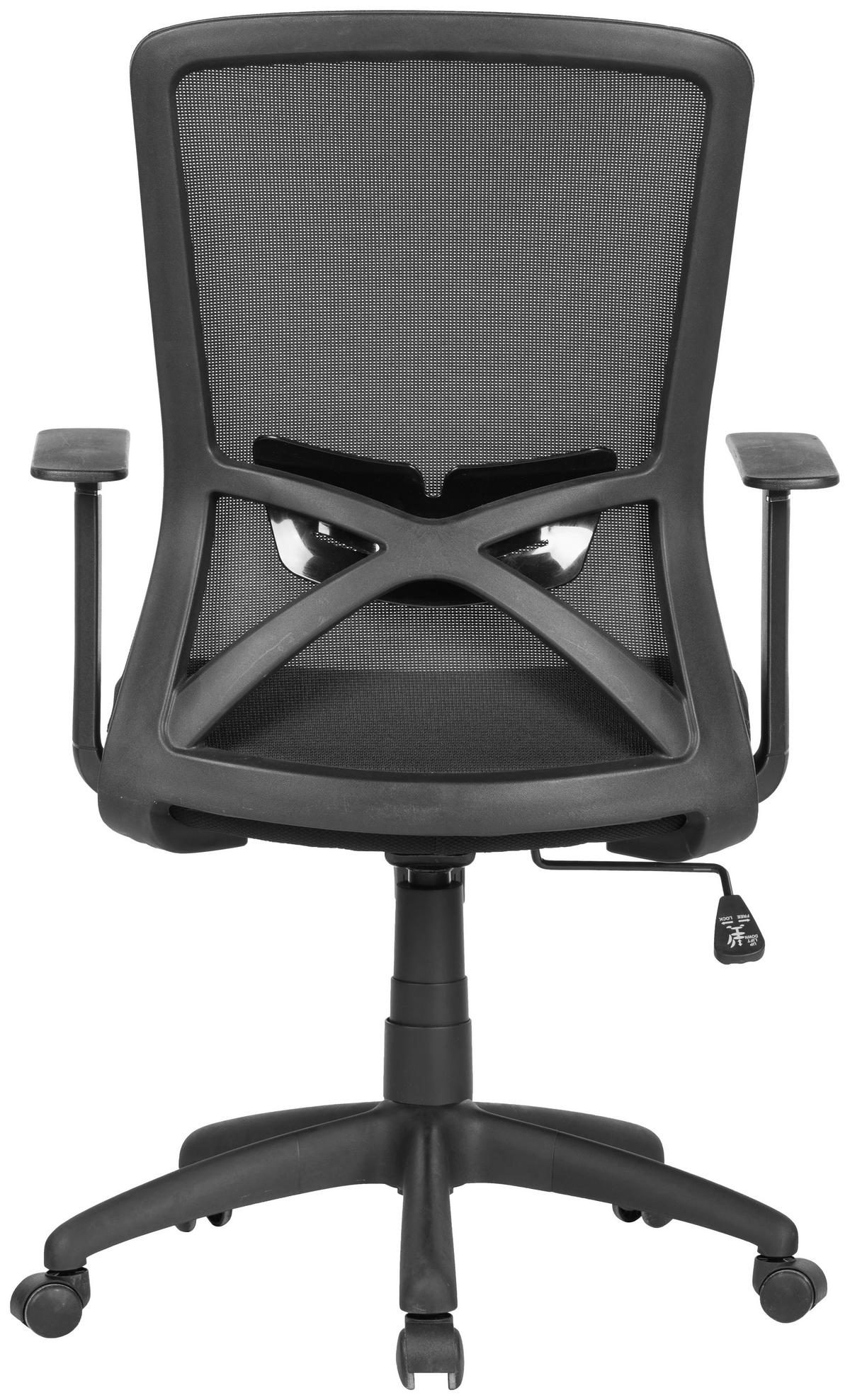 Chefsessel LONG schwarz schwarz schwarz Mesh Webstoff Kunststoff LONG - schwarz - byLIVING
