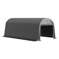Outsunny Gerätezelt dunkelgrau Kunststoff B/H/L: ca. 600x230x300 cm Gerätezelt - dunkelgrau (300,00/600,00/230,00cm) - Outsunny