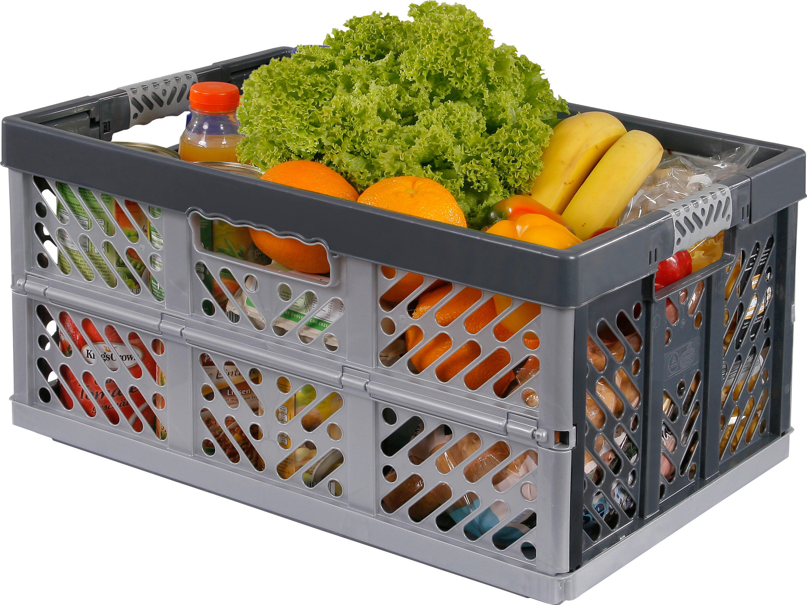 keeeper Klappbox silber B/H/L: ca. 37x28x54 cm Profi-Klappbox_Ben 45l - silber (54,00/37,00/28,00cm) - keeeper