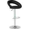 Barhocker FM-120 schwarz B/H/T: ca. 57x82x51 cm FM-120 - schwarz/Chrom (57,00/82,00/51,00cm)