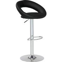 Barhocker FM-120 schwarz B/H/T: ca. 57x82x51 cm FM-120 - schwarz/Chrom (57,00/82,00/51,00cm)