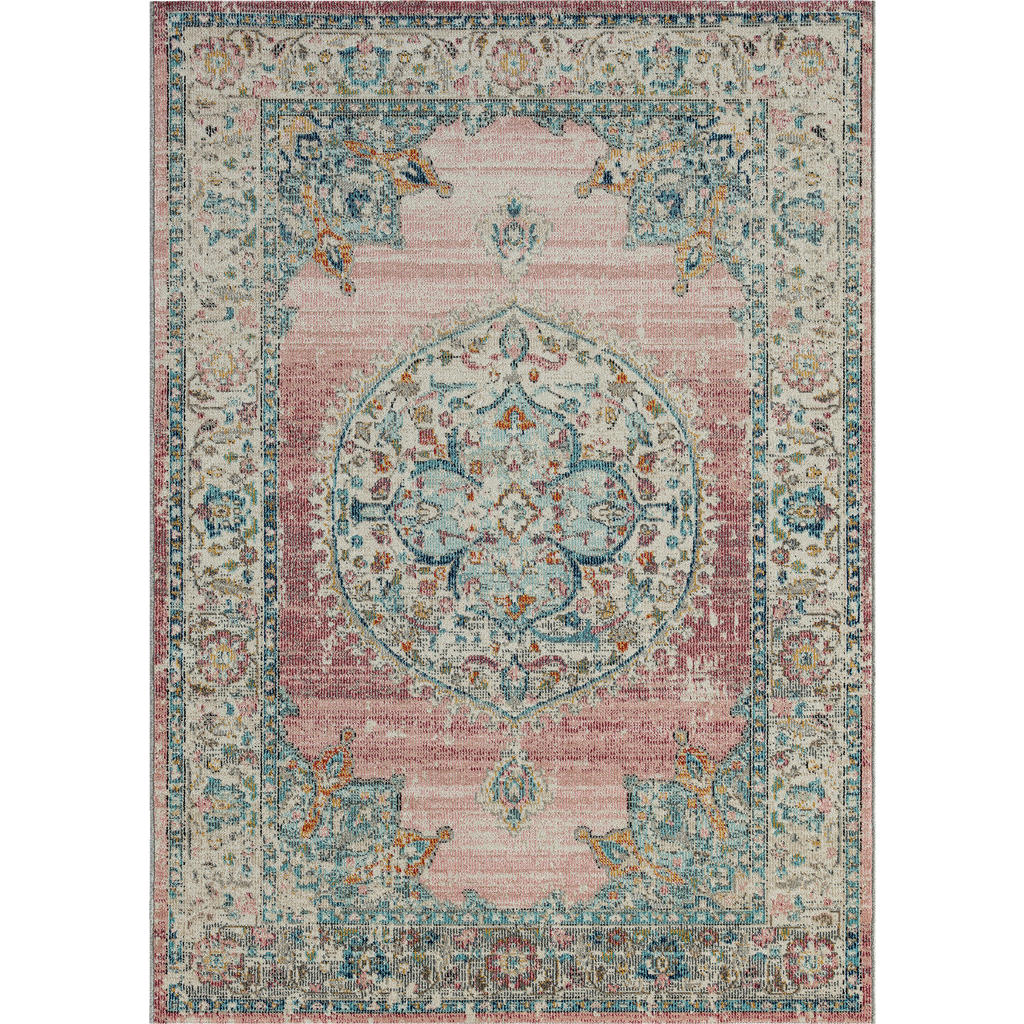 Thumbnail - Outdoorteppich Salsa Outdoor pink B/H/L: ca. 240x18x340 cm