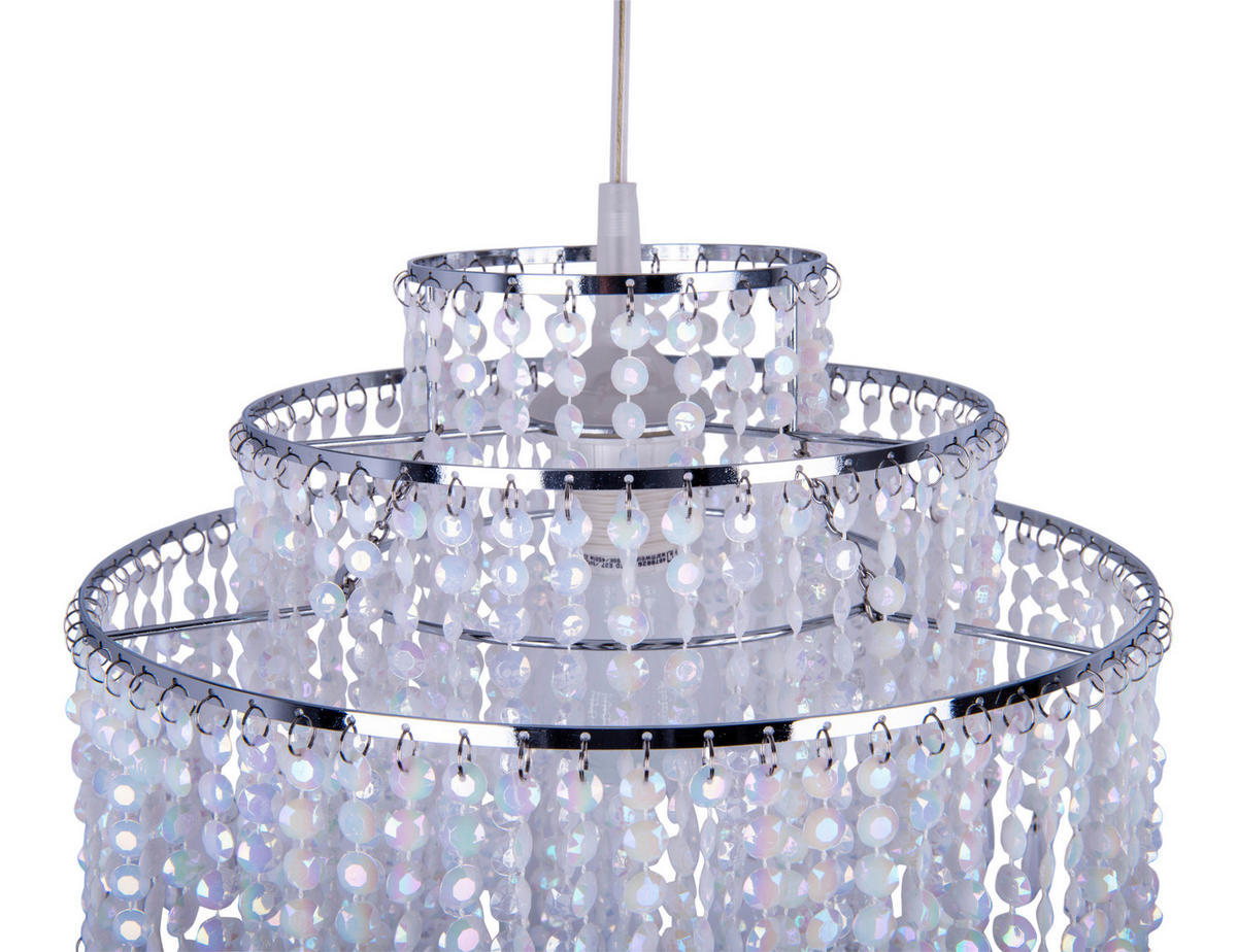 Näve Leuchten Pendelleuchte 7013831 transparent Metall Kunststoff B/H/T: ca. 32x43x32 cm E27 1 Brennstellen Lina - transparent (32,00/43,00/32,00cm) - Näve Leuchten