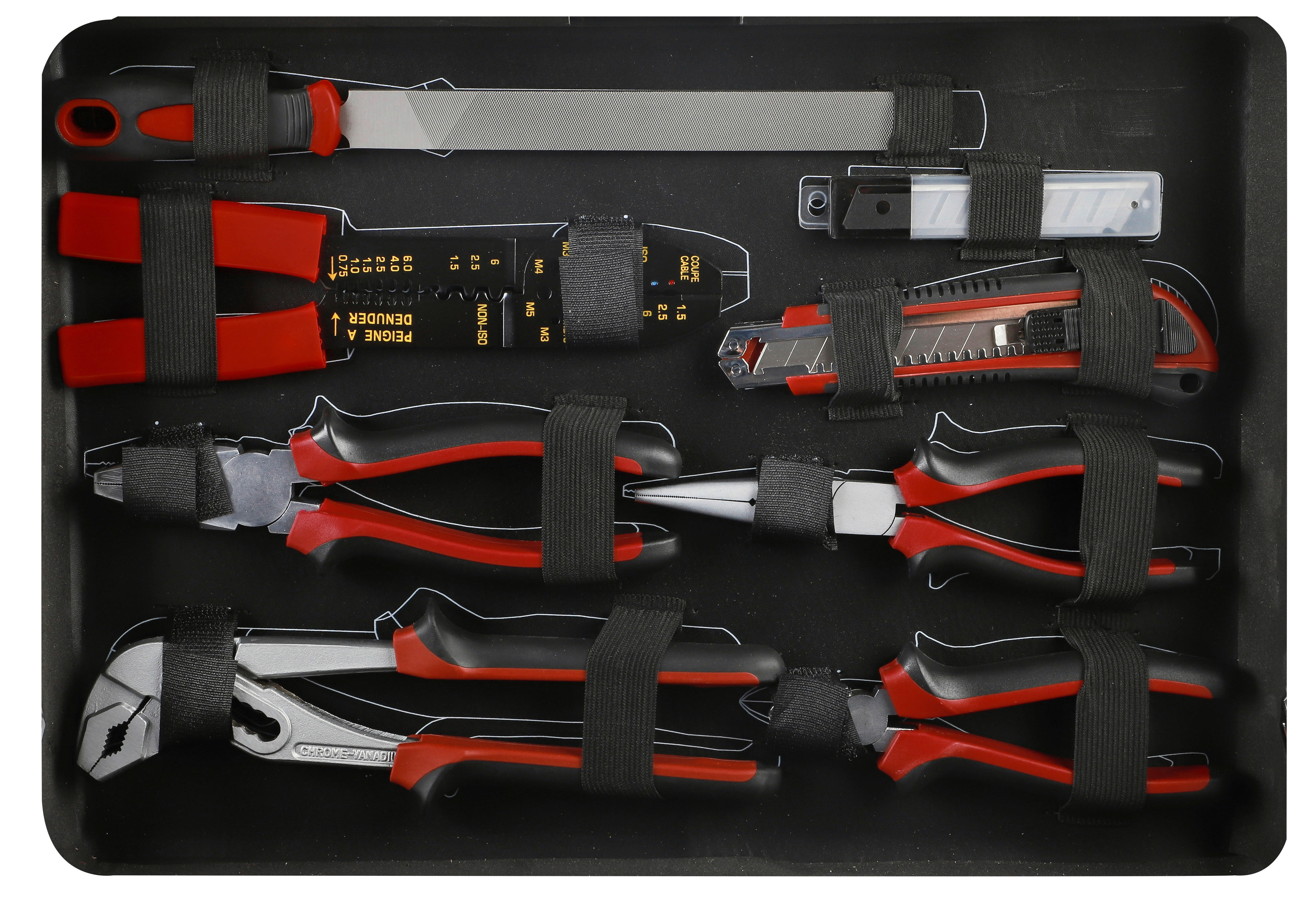 Werkzeugkoffer B/H/T: ca. 43x13x32 cm 103 tlg. Werkzeugkoffer_103tlg. - (43,00/13,00/32,00cm)