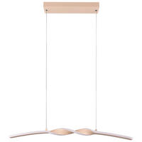 Reality LED Pendelleuchte Ginko sand Metall B/H/T: ca. 79x15x9 cm 1.0 Brennstellen Ginko - sand (79,00/15,00/9,00cm) - Reality