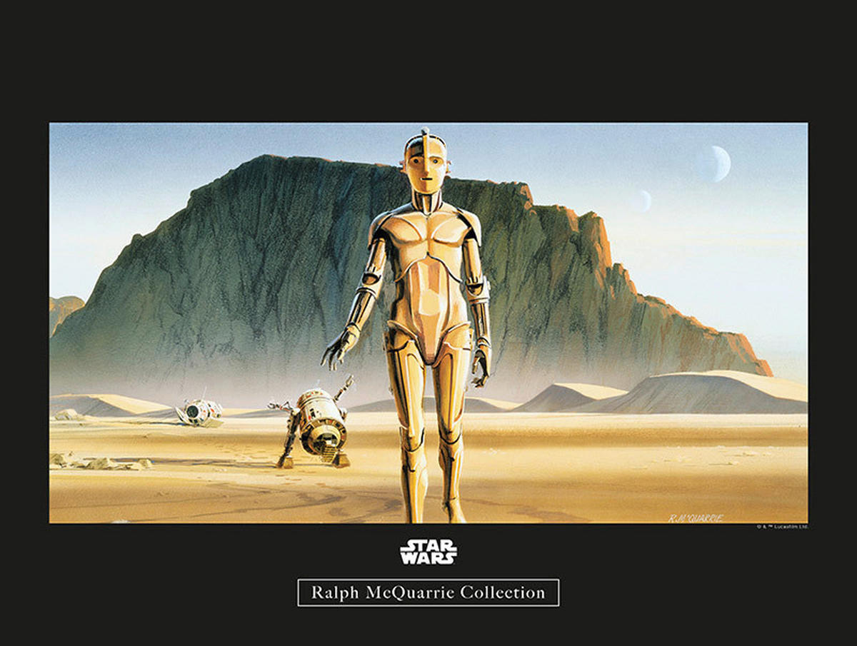 Komar Poster Star Wars Classic RMQ Droids Star Wars - Intro B/L: ca. 40x30 cm Star Wars Classic RMQ Droids - (40,00/30,00cm) - Komar