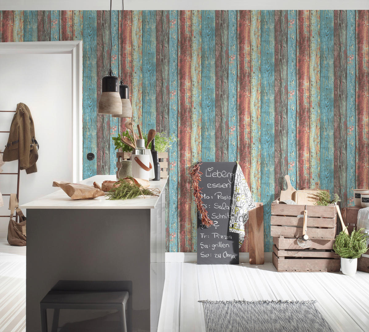 A.S.Creation Vliestapete Best of Wood`n Stone 2nd Edition Holzoptik bunt B/L: ca. 53x1005 cm Best of Wood`n Stone 2nd Edition - bunt (53,00/1005,00cm) - A.S.Creation