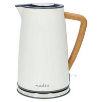 Nedis Wasserkocher Wasserkocher_Nedis 1,7l - weiß (16,00/20,50/25,20cm) - Nedis