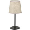 easy! by FHL Tischleuchte 850224 Eve sand schwarz Metall Textil H/D: ca. 30x14 cm E14 1 Brennstellen Eve - sand/schwarz (14,00/30,00cm) - easy! by FHL