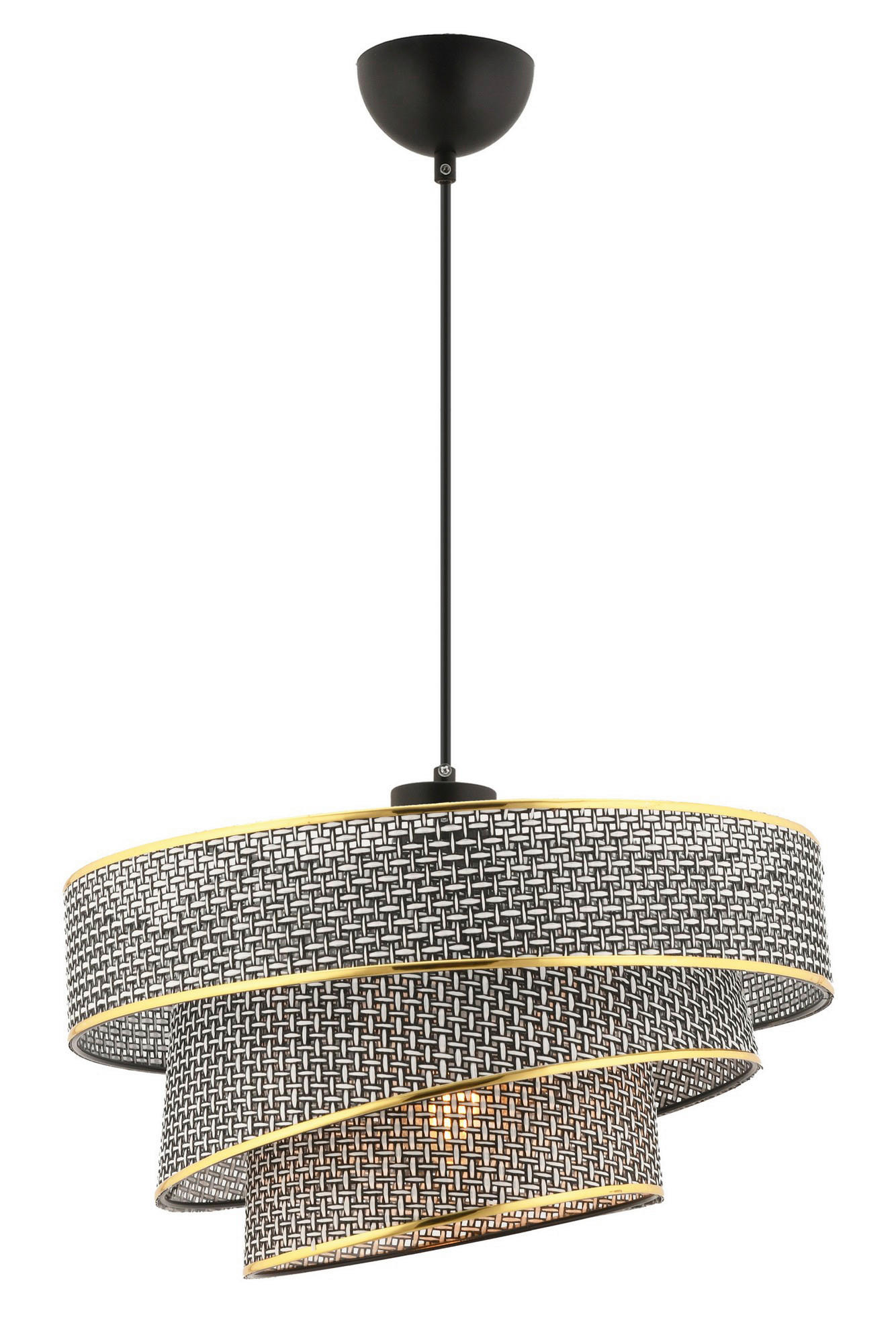 Opviq Pendelleuchte grau gold Baumwolle Metall B/H/L: ca. 40x72x40 cm E27 1 Brennstellen Couper Hazeran - gold/grau (40,00/40,00/72,00cm) - Opviq