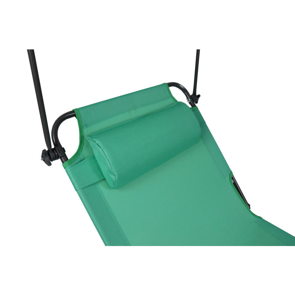 VCM Sonnenliege Bindox grün Stahl B/H/L... VCM Sonnenliege Bindox grün Stahl B/H/L...