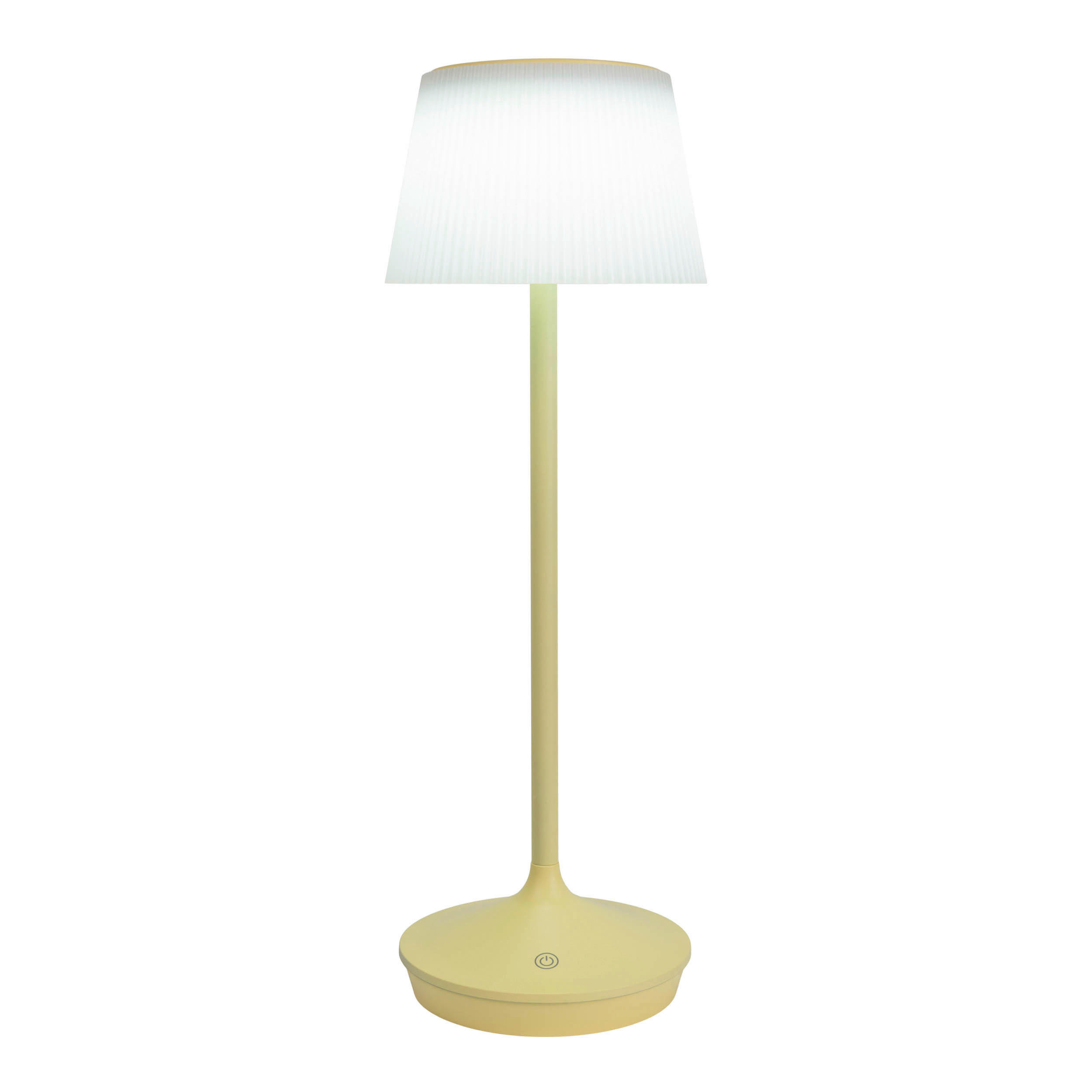 LED-Solar-Tischleuchte gelb Metall Kunststoff B/H/T/D: ca. 13x38x13x13 cm EMMI - gelb (13,00/38,00/13,00cm) - Näve Leuchten