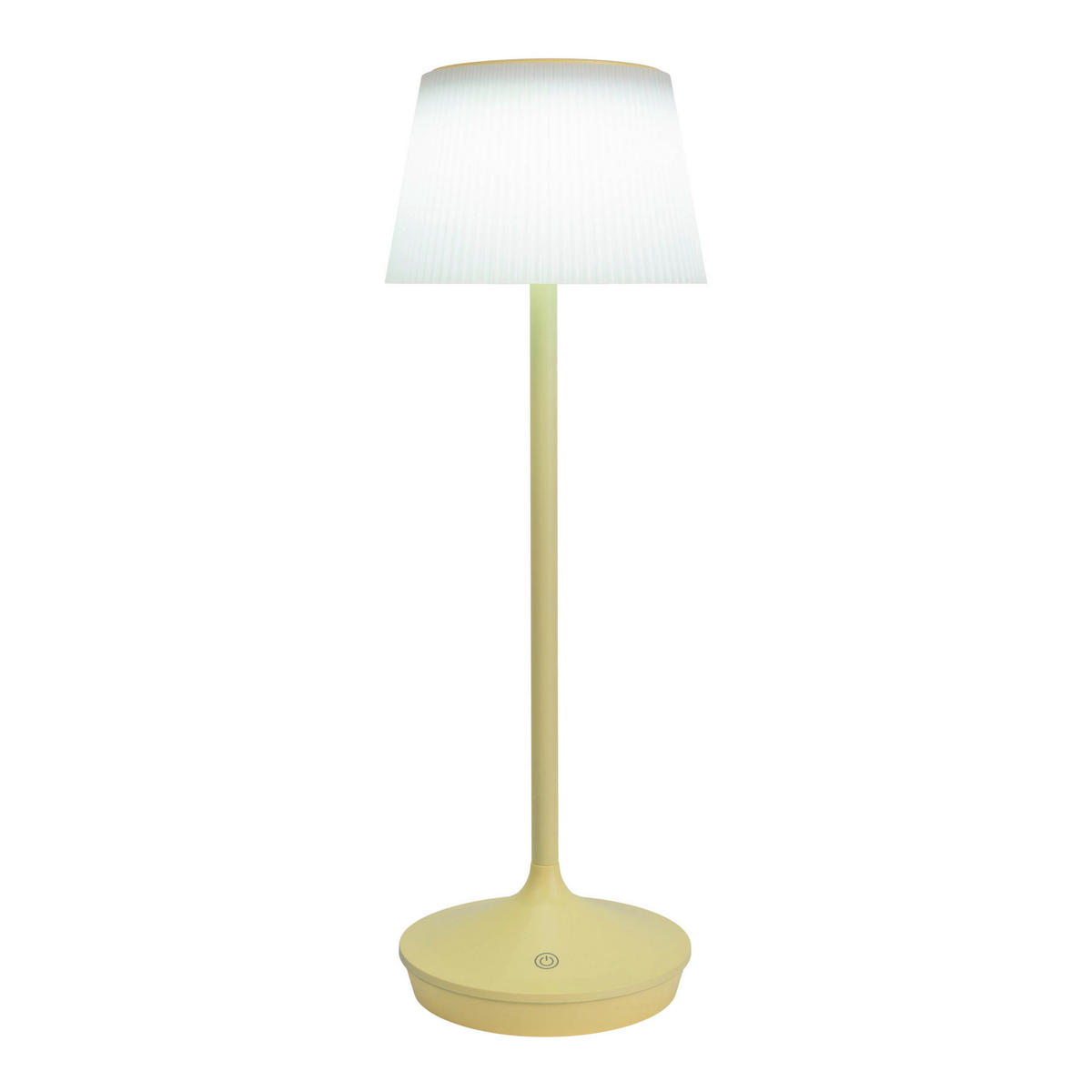 LED-Solar-Tischleuchte gelb Metall Kunststoff B/H/T/D: ca. 13x38x13x13 cm EMMI - gelb (13,00/38,00/13,00cm) - Näve Leuchten