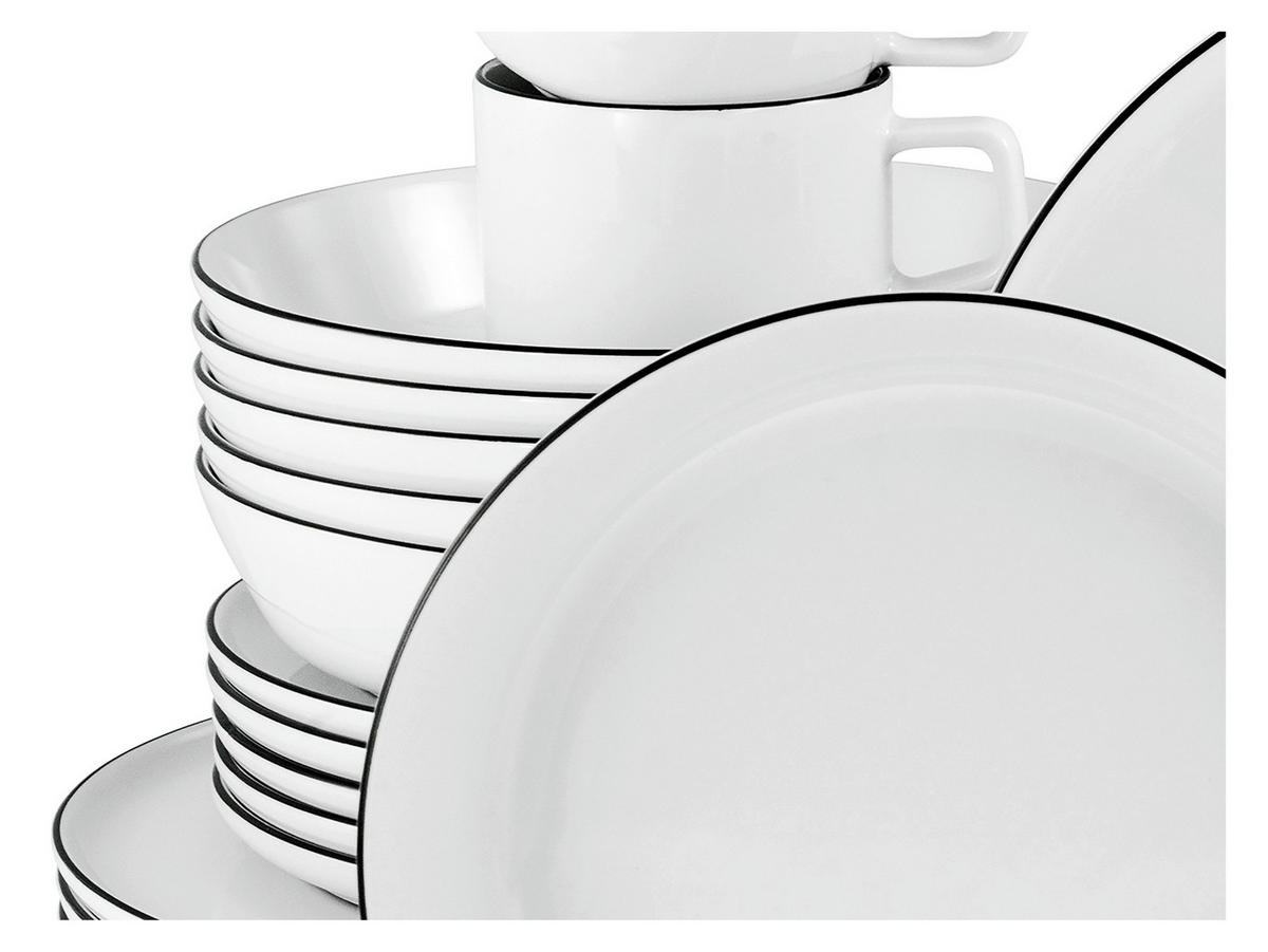 CreaTable Service Chef Collection weiß Porzellan 30 tlg. Chef Collection - weiß - CreaTable
