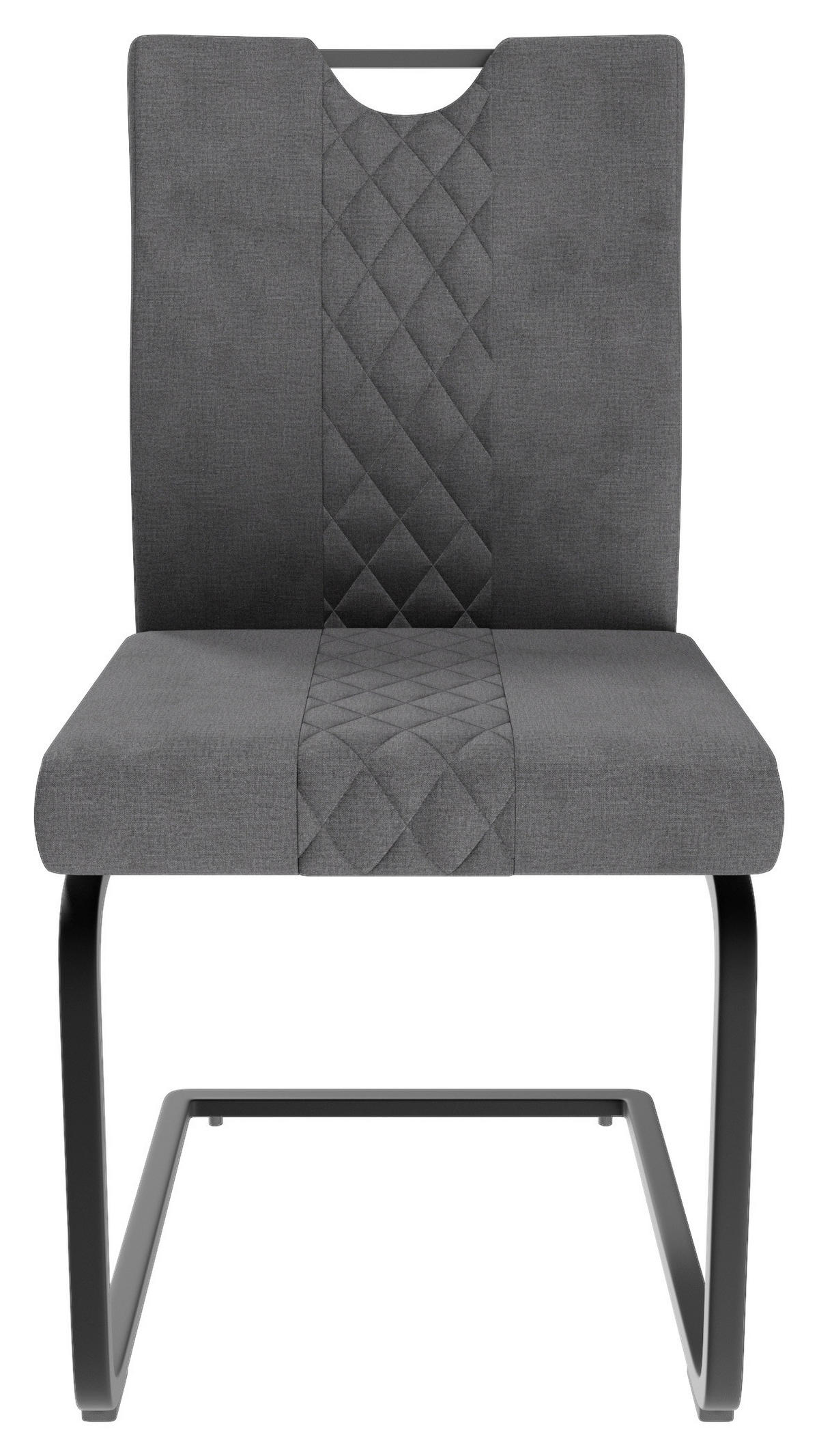 Schwingstuhl Alabama dunkelgrau Microfaser B/H/T: ca. 50x94x60 cm Alabama - schwarz/dunkelgrau (50,00/94,00/60,00cm)