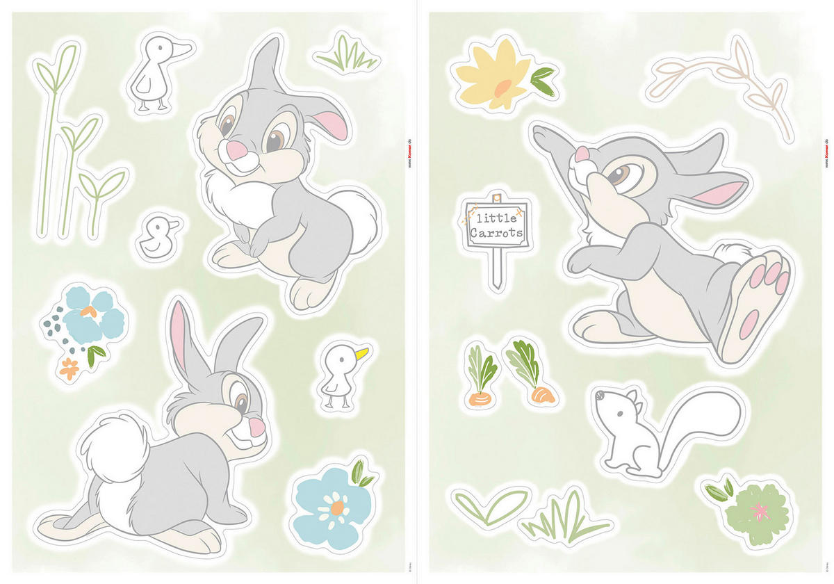 Komar Wandtattoo Thumper Growing Carrots  Thumper Growing Carrots B/L: ca. 50x70 cm Thumper Growing Carrots - (50,00/70,00cm) - Komar