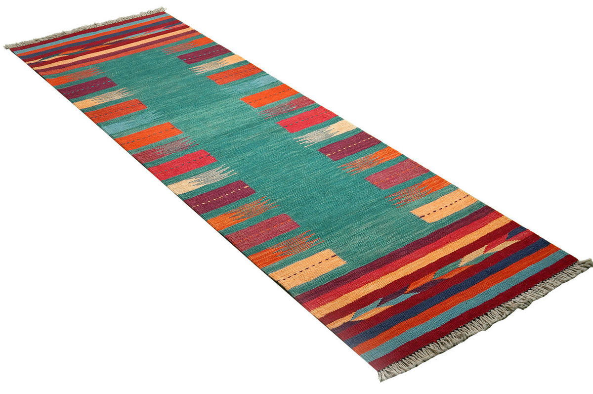 PersaTepp Teppich Kelim Gashgai bunt B/H/L: ca. 62x1x200 cm Kelim Gashgai - bunt (200,00/62,00/1,00cm) - PersaTepp