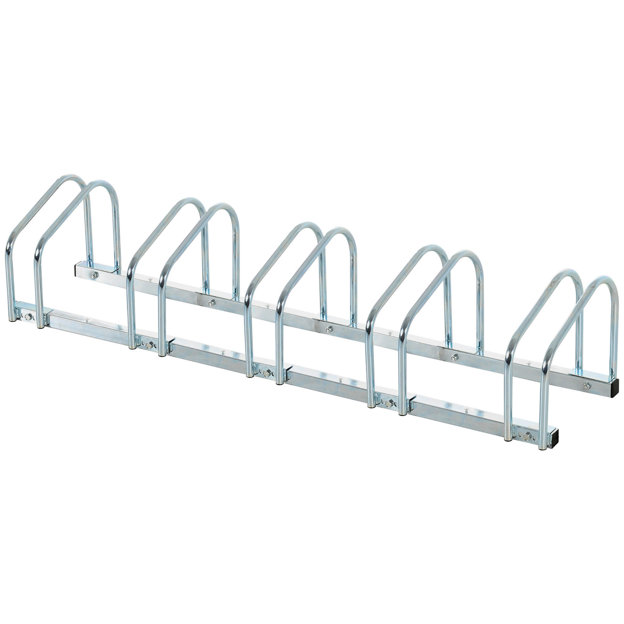 HOMCOM Fahrradhalter silber silber B/H/L: ca. 33x27x145 cm Fahrradhalter - silber (145,00/33,00/27,00cm) - HOMCOM