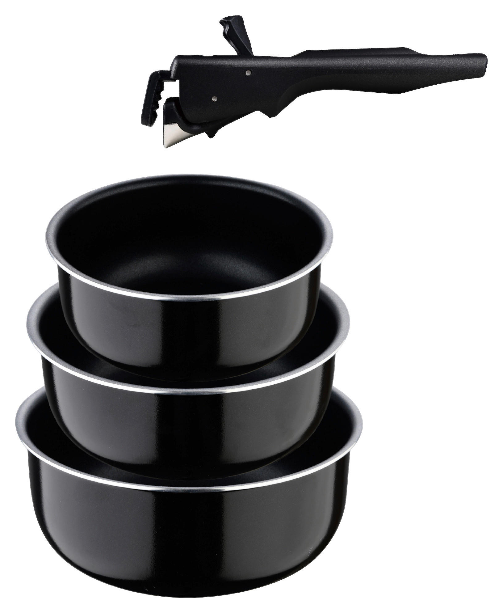 SAN IGNACIO Pfannenset Click & cook schwarz Aluminium Click & cook - schwarz - SAN IGNACIO