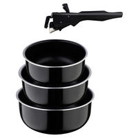SAN IGNACIO Pfannenset Click & cook schwarz Aluminium Click & cook - schwarz - SAN IGNACIO