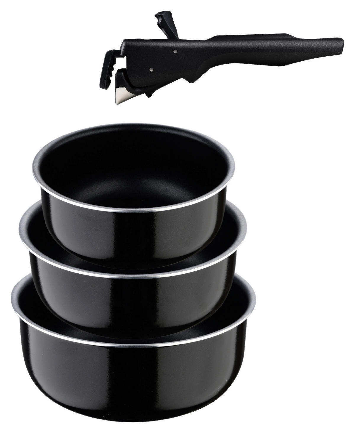 SAN IGNACIO Pfannenset Click & cook schwarz Aluminium Click & cook - schwarz - SAN IGNACIO