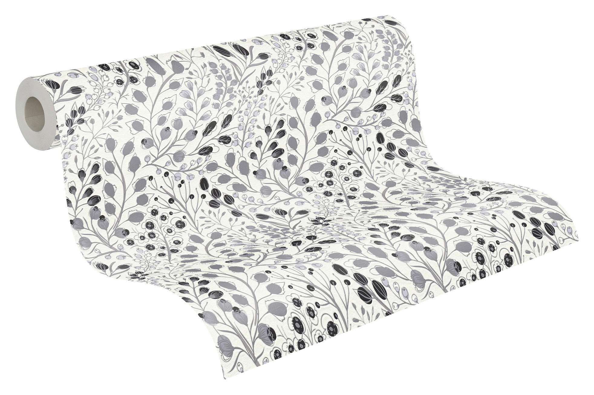 A.S.Creation Vliestapete Attractive 2 Floral grau B/L: ca. 53x1005 cm Attractive 2 - grau (53,00/1005,00cm) - A.S.Creation