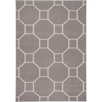 Kayoom Kurzflorteppich Lina 125 taupe B/L: ca. 80x300 cm Lina 125 - taupe/elfenbein (80,00/300,00cm) - Kayoom