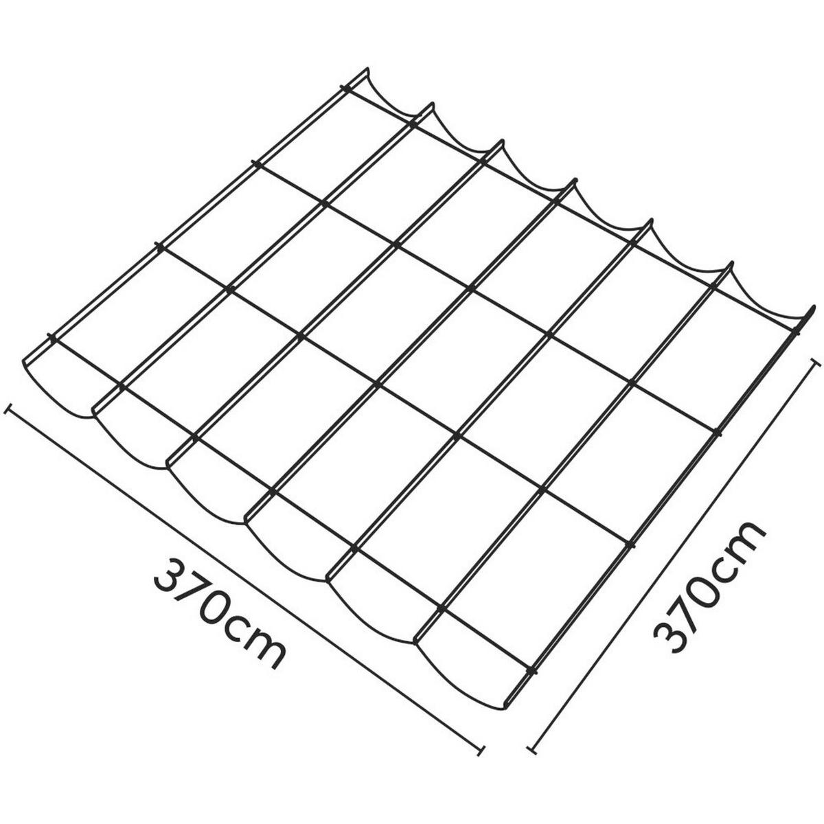PLATINUM Faltsonnensegel Coolfit sand Polyethylen B/H/L: ca. 370x1x370 cm Coolfit - sand (370,00/370,00/1,00cm) - PLATINUM