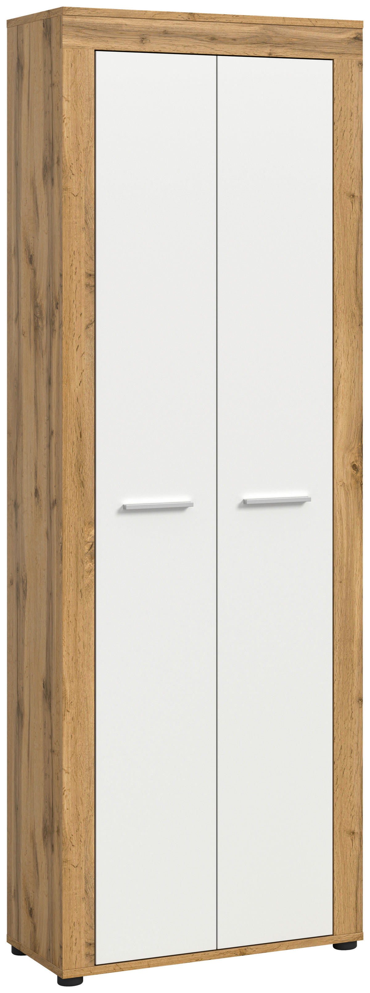 Schuhschrank JAM Eiche Wotan Nachbildung weiß B/H/T: ca. 64x191x35 cm JAM - Eiche/weiß (64,00/191,00/35,00cm) - xonox.home