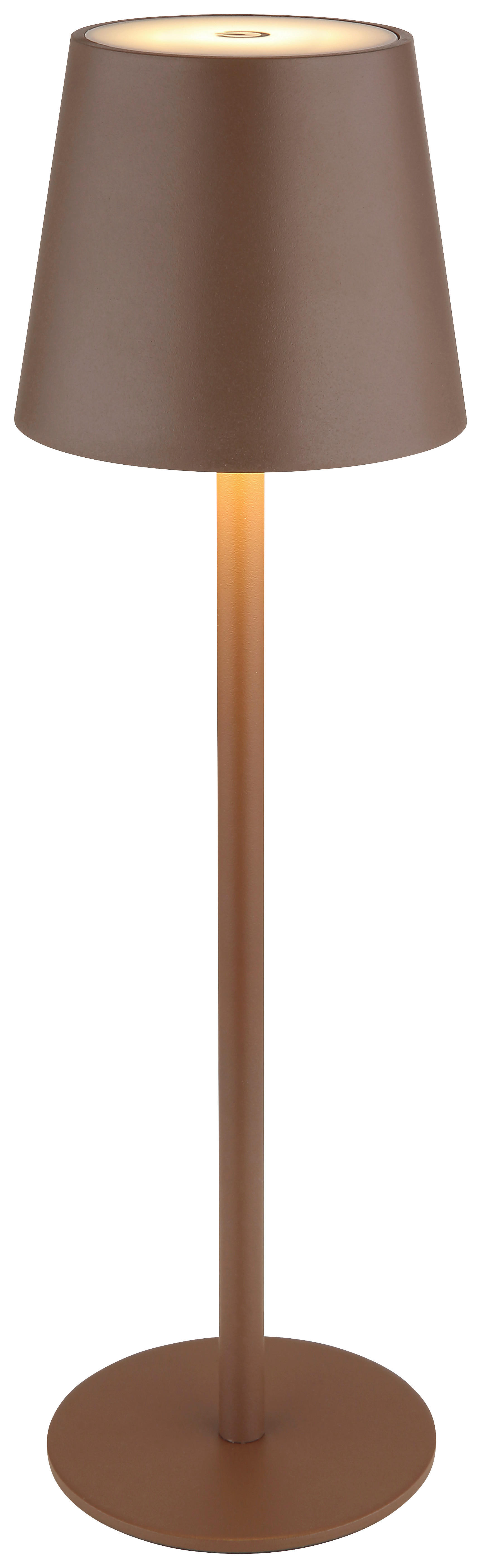 GLOBO LED-Tischleuchte VANNIE - braun (10,60/36,00cm) - GLOBO