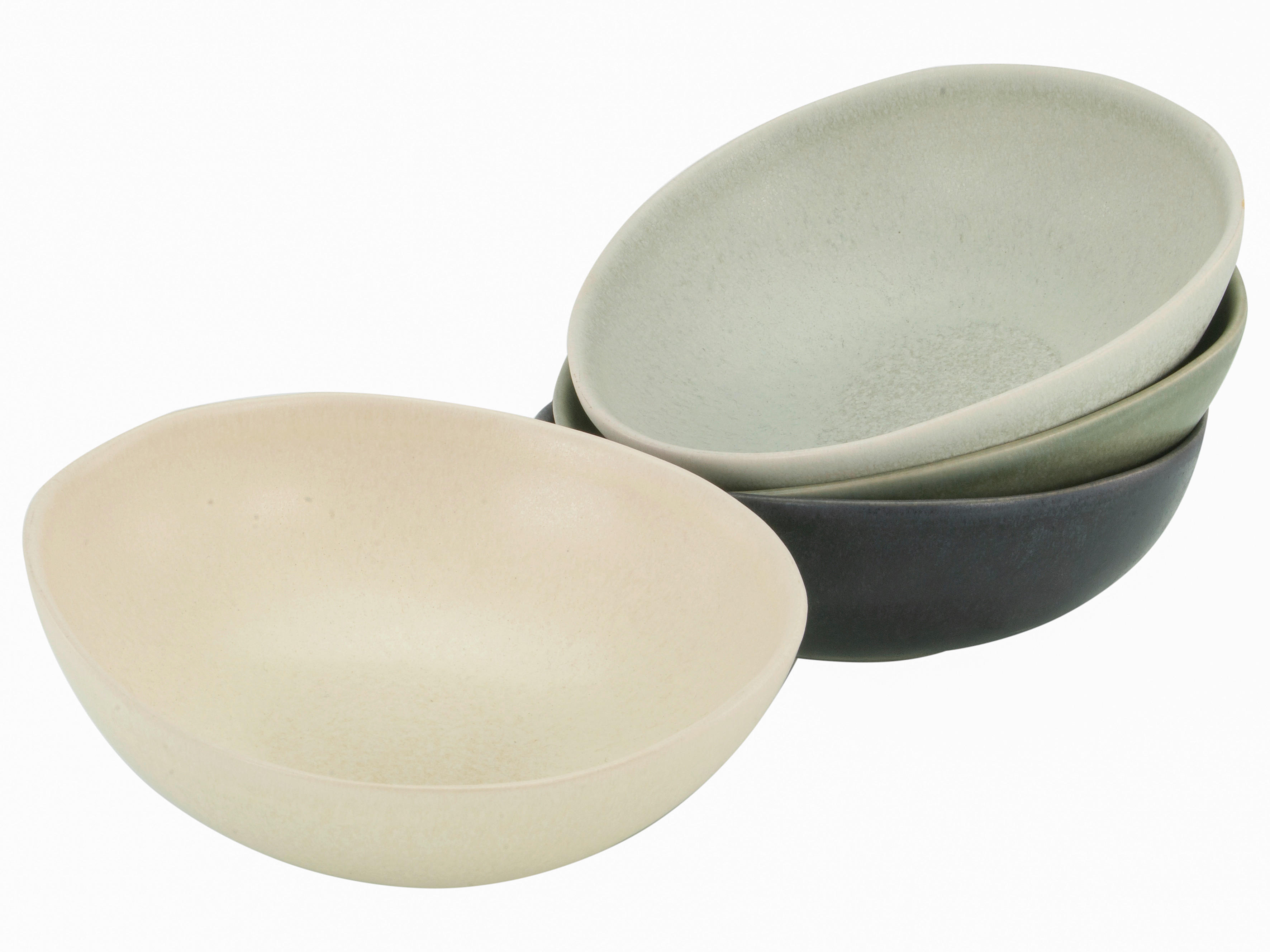 CreaTable Müslischalenset PIETRA multicolor Steinzeug B/T/L: ca. 20,5x16,5x16,5 cm PIETRA - multicolor (20,50/16,50cm) - CreaTable