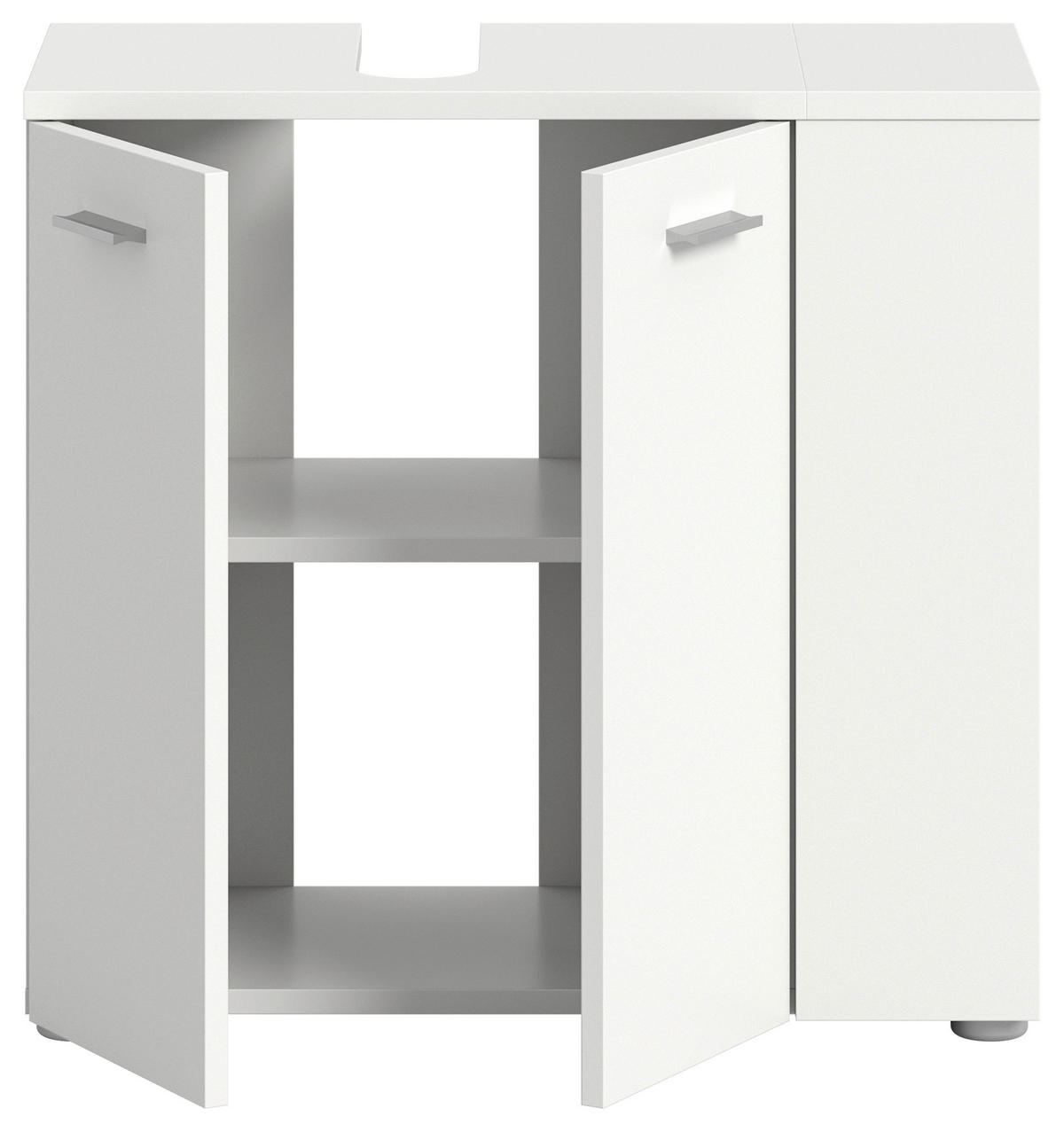 Waschbeckenunterschrank Lana weiß B/H/T: ca. 65x62x31 cm Lana - weiß (65,00/62,00/31,00cm)