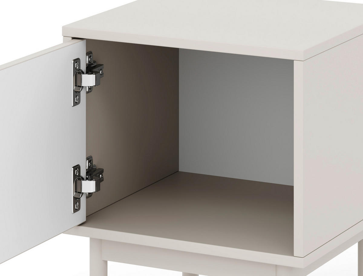 Nachtkonsole MAZOMA Eiche Kaschmirgrau Nachbildung gold Optik B/H/T: ca. 41,5x53,5x39 cm MAZOMA - gold/Eiche (41,50/53,50/39,00cm) - WIPMEB