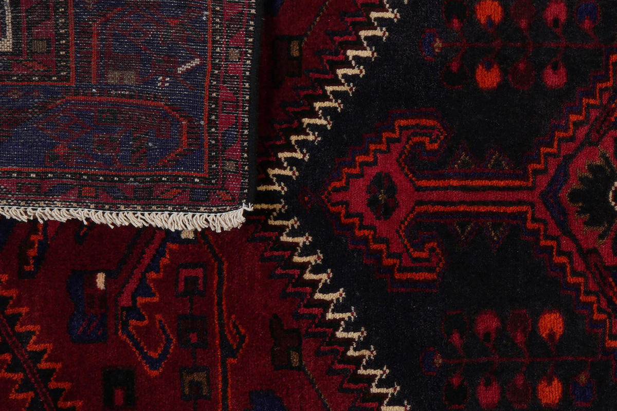 PersaTepp Teppich Khamseh rot B/H/L: ca. 144x1x255 cm Khamseh - blau/rot (255,00/144,00/1,00cm) - PersaTepp