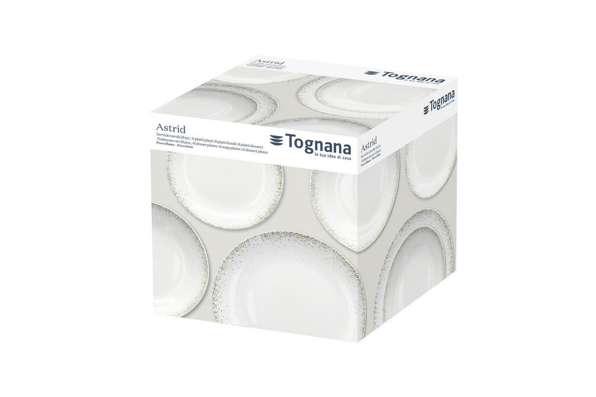 TOGNANA Tafelservice Madison Astrid multicolor Porzellan 18 tlg. Madison Astrid - multicolor - TOGNANA