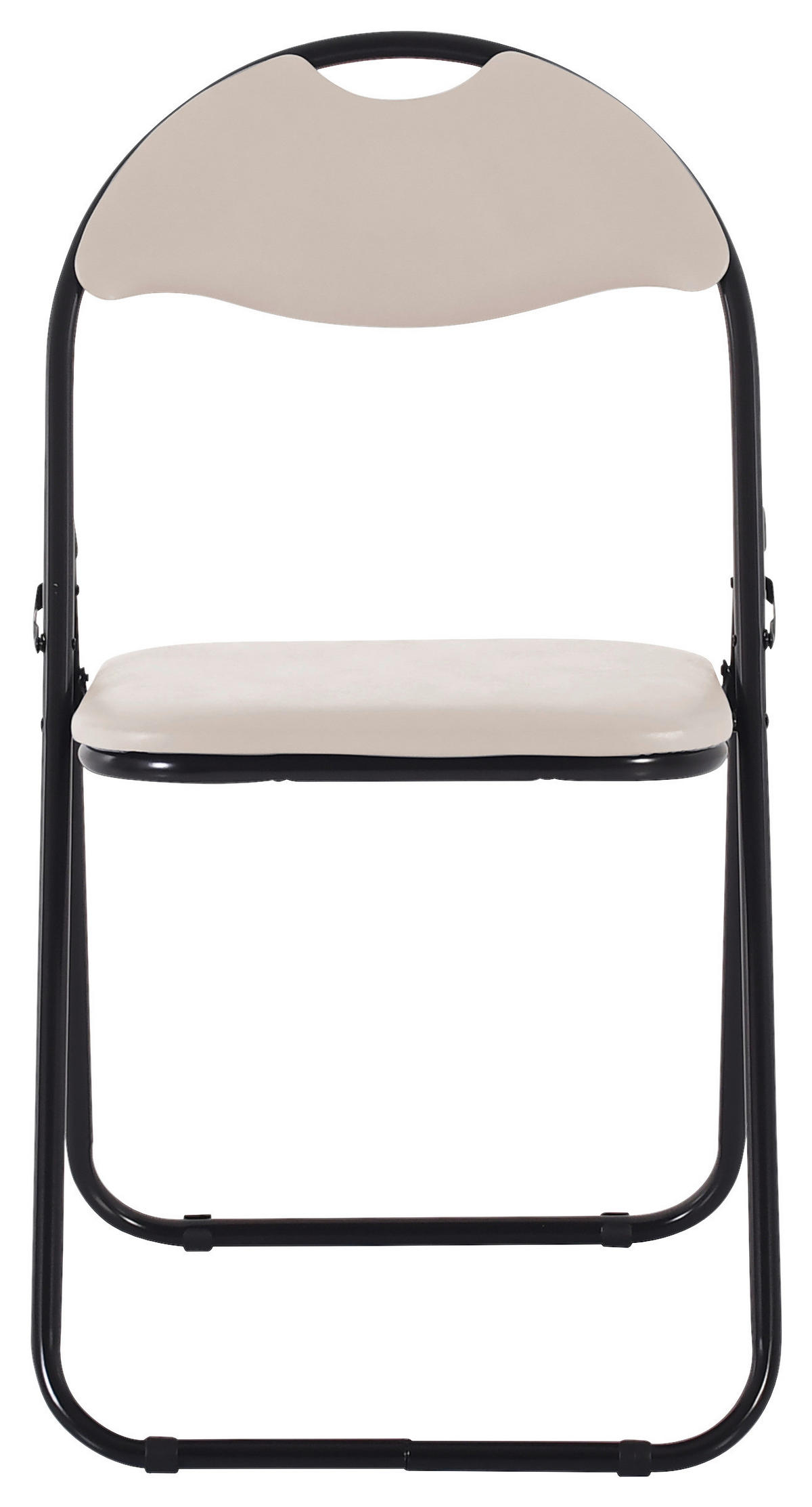 Klappstuhl Ben Cappuccino Kunstleder B/H/T: ca. 45x81x38 cm Ben - schwarz/Cappuccino (45,00/81,00/38,00cm)
