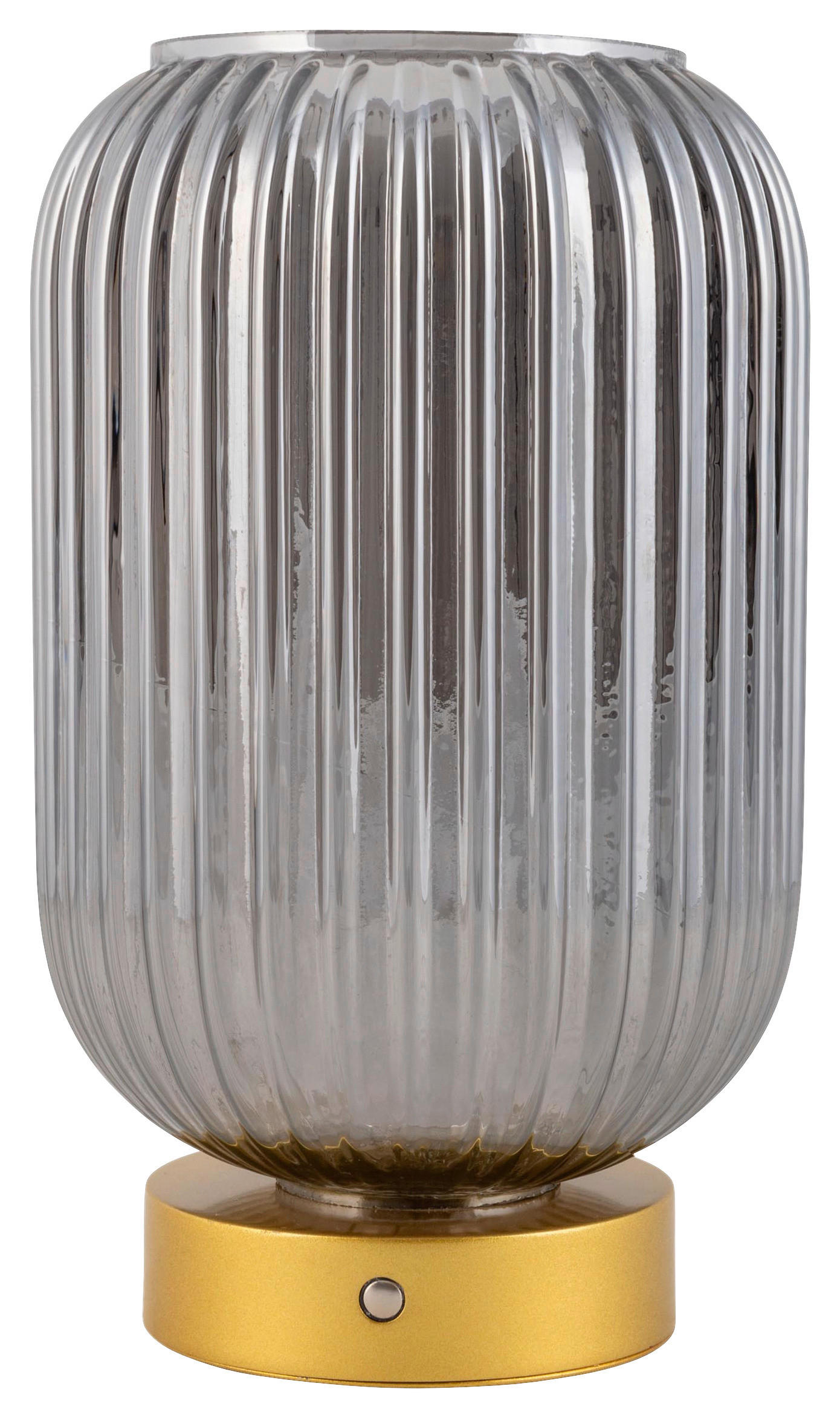 Näve Leuchten Tischleuchte 5305558 gold Rauch Metall Glas B/H/T: ca. 14x23x14 cm 1 Brennstellen Luise - gold/Rauch (14,00/23,00/14,00cm) - Näve Leuchten