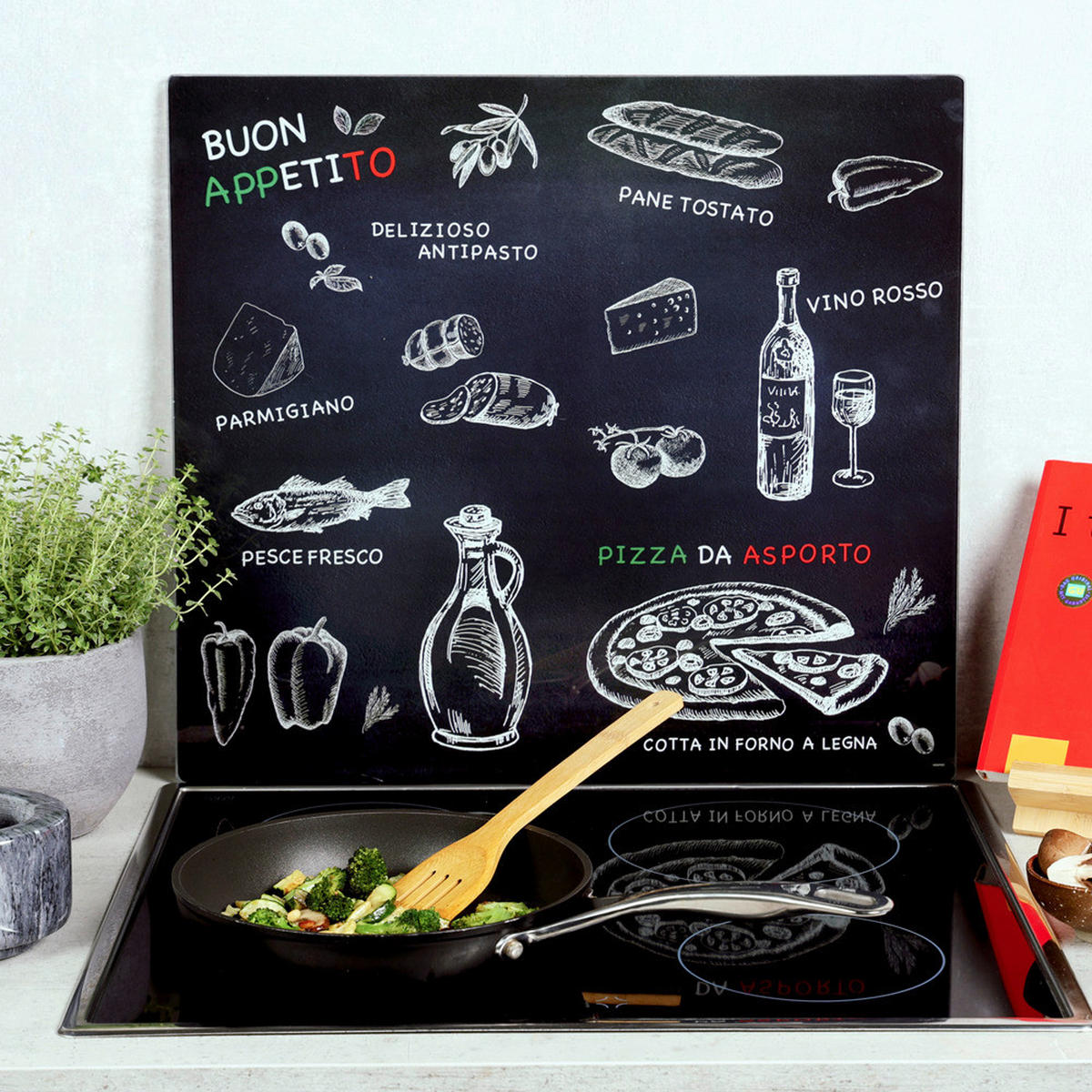 Kesper Glasschneideplatte Multi-Glasschneideplatte Ristorante - (56,00/50,00/1,40cm) - Kesper