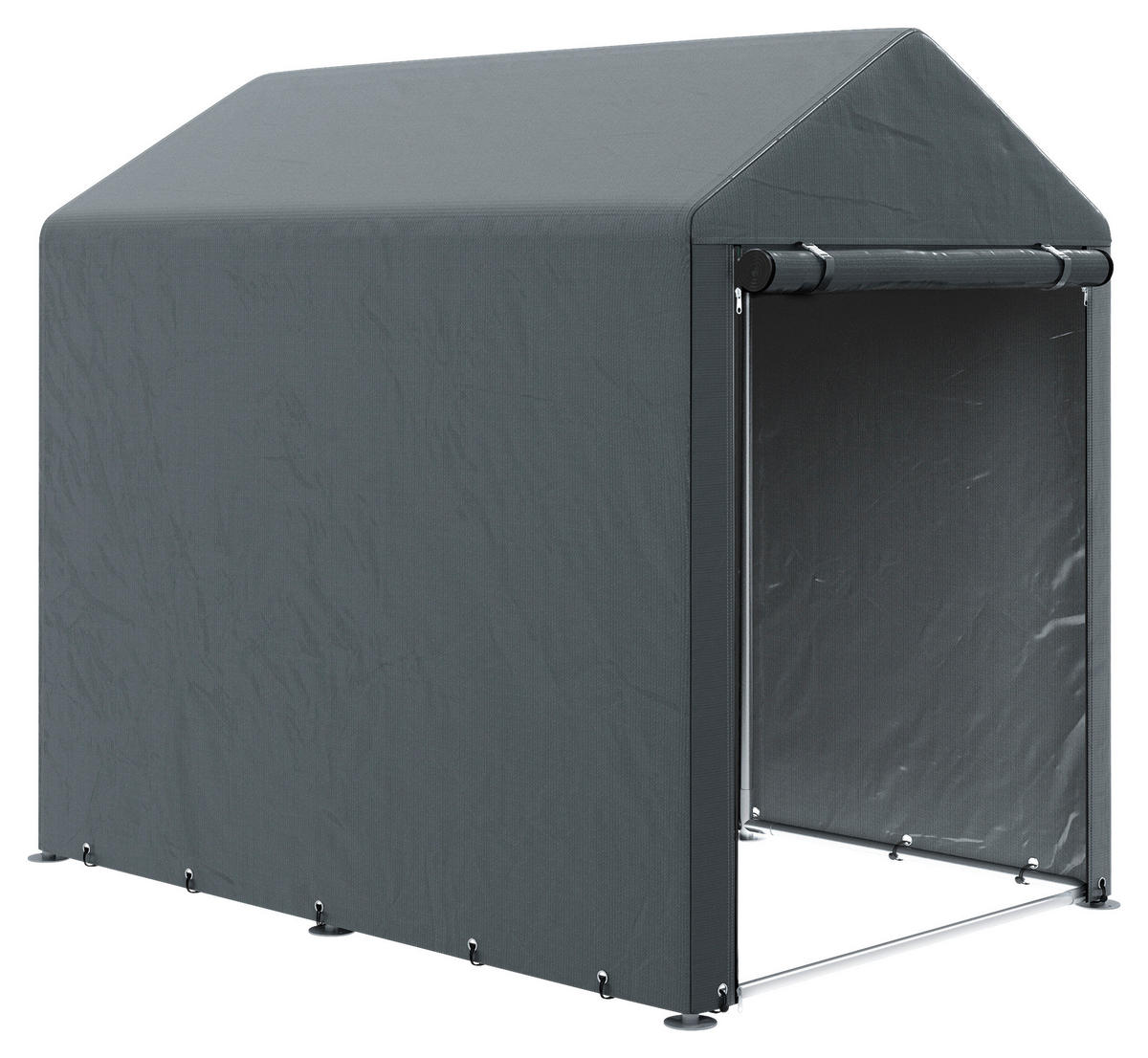 Outsunny Garagenzelt dunkelgrau Polyester B/H/L: ca. 179x165x120 cm Garagenzelt - dunkelgrau (120,00/179,00/165,00cm) - Outsunny