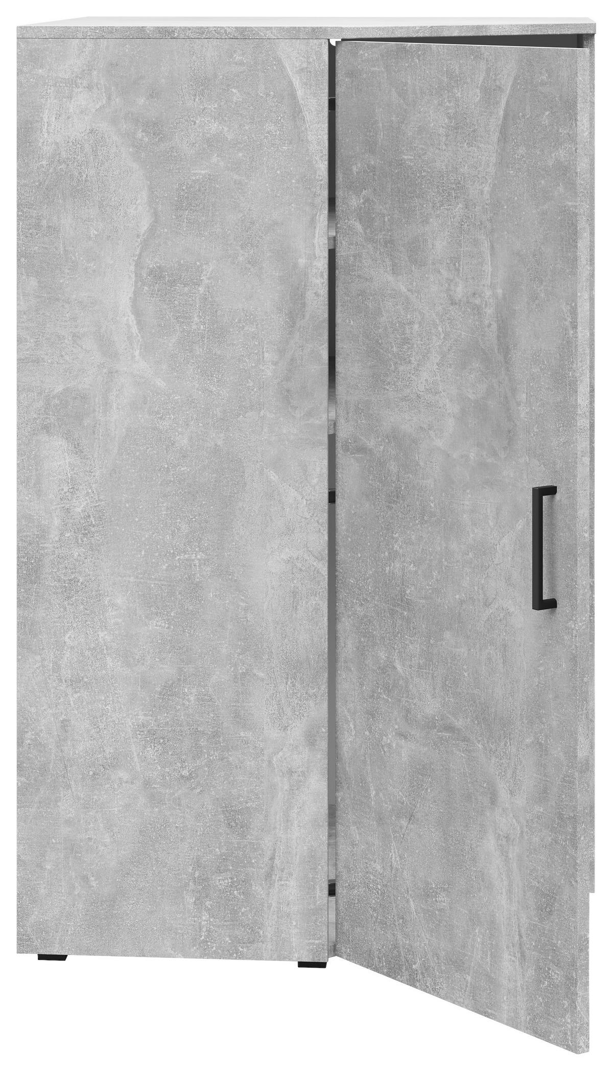Schrank Multi-Stauraum Typ 42 Beton Optik B/H/T: ca. 101x115x79 cm Multi-Stauraum Typ 42 - Beton (101,00/115,00/79,00cm)