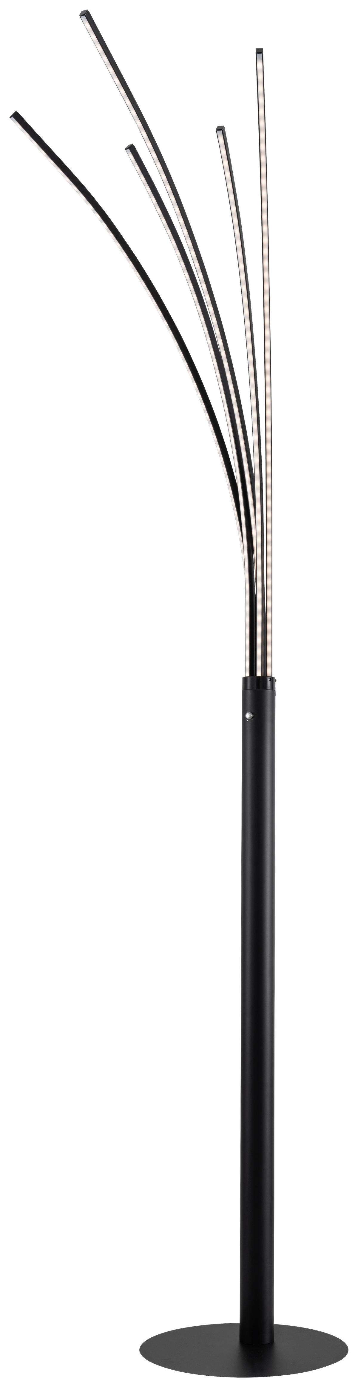POCOline Stehleuchte schwarz Alu Metall H: ca. 180 cm 5 Brennstellen Palmier - schwarz (180,00cm) - POCOline