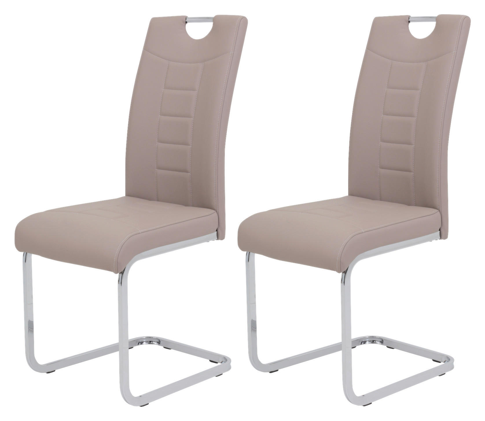 Schwingstuhl Ruby 2er Set Cappuccino Kunstleder B/H/T: ca. 44x103x60 cm Ruby 2er Set - Cappuccino (44,00/103,00/60,00cm) - Hela