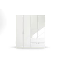 Kleiderschrank Quadra weiß B/H/T: ca. 180x210x54 cm Quadra - weiß (180,00/210,00/54,00cm)