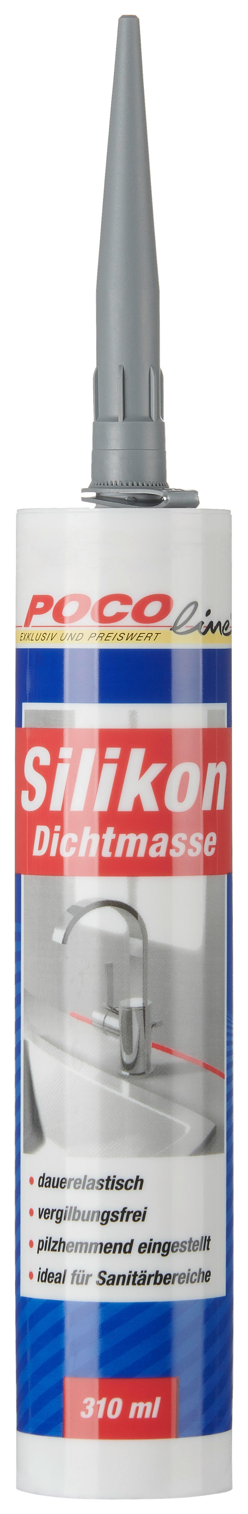 POCOline Silikon Fugendicht grau ca. 0,31 l Fugendicht - grau (310ml) - POCOline