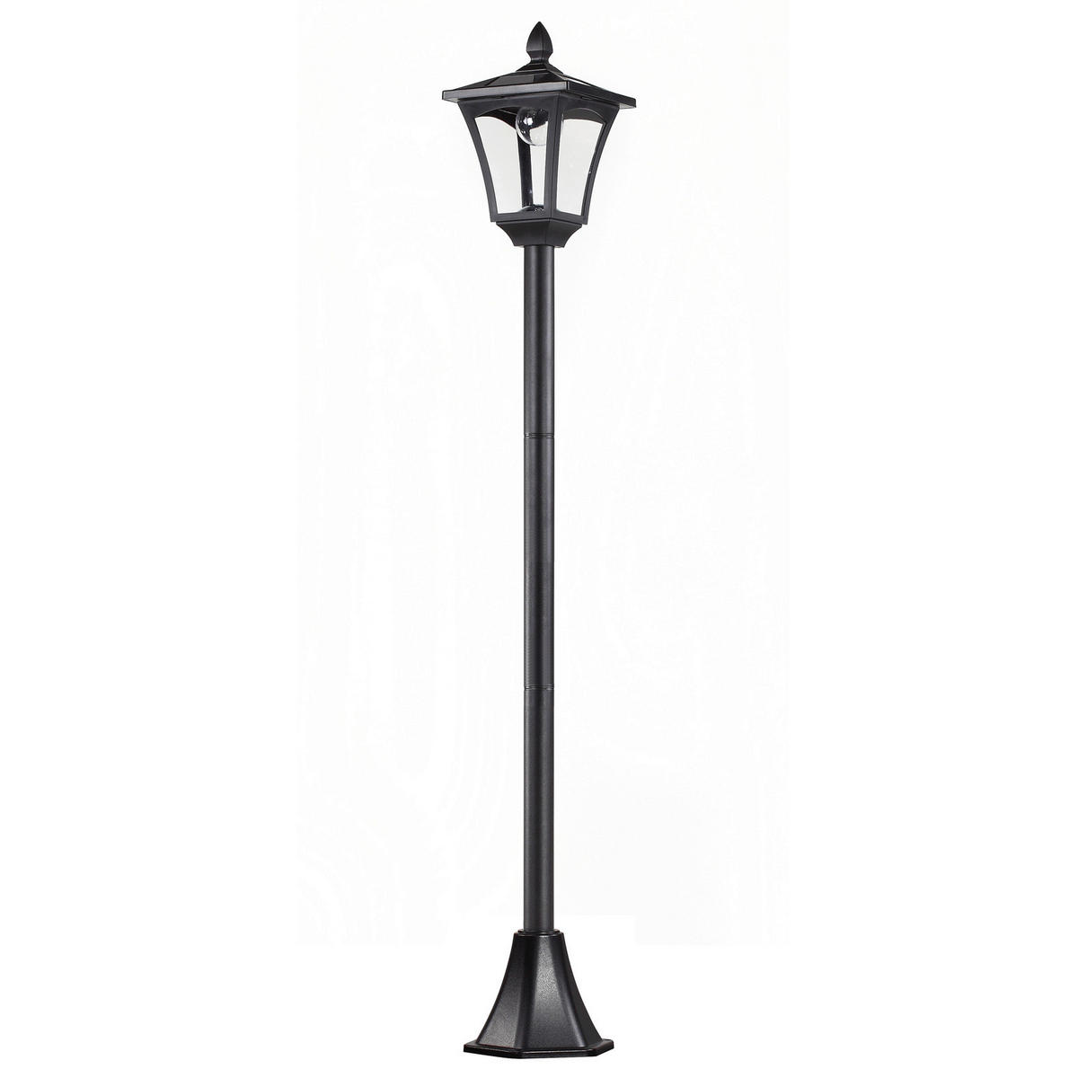 Gartenlaterne schwarz Edelstahl Kunststoff B/H/L: ca. 18x160x18 cm Gartenlaterne 842-108 - schwarz (18,00/18,00/160,00cm) - Outsunny