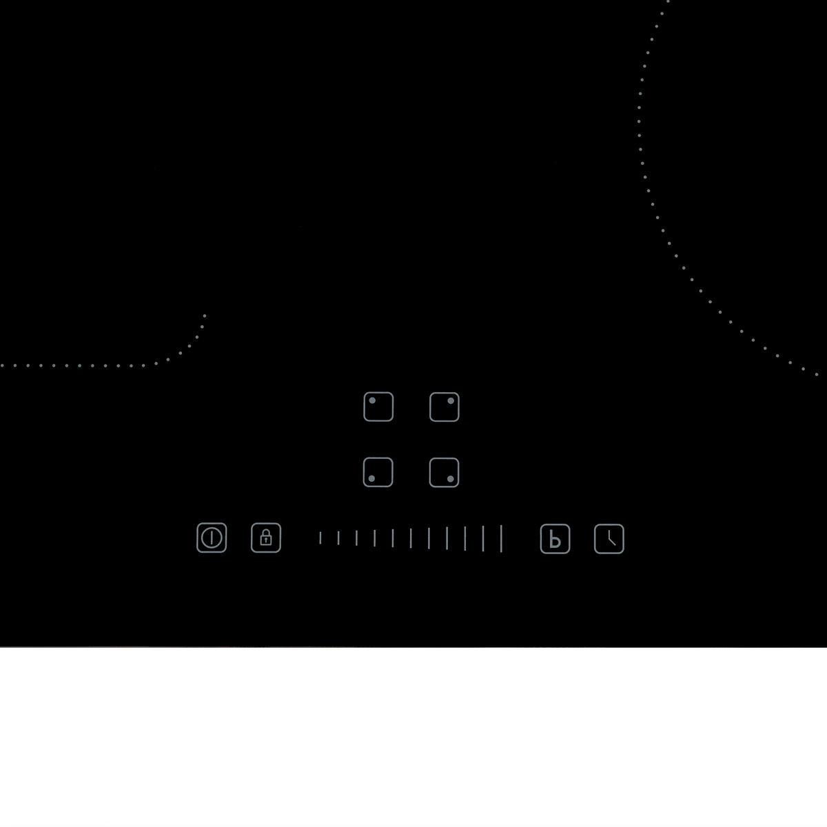 Mican Induktionskochfeld IKA4ZFZ schwarz Schwarzglas B/H/T: ca. 59x5,5x52 cm IKA4ZFZ - schwarz (59,00/5,50/52,00cm) - Mican