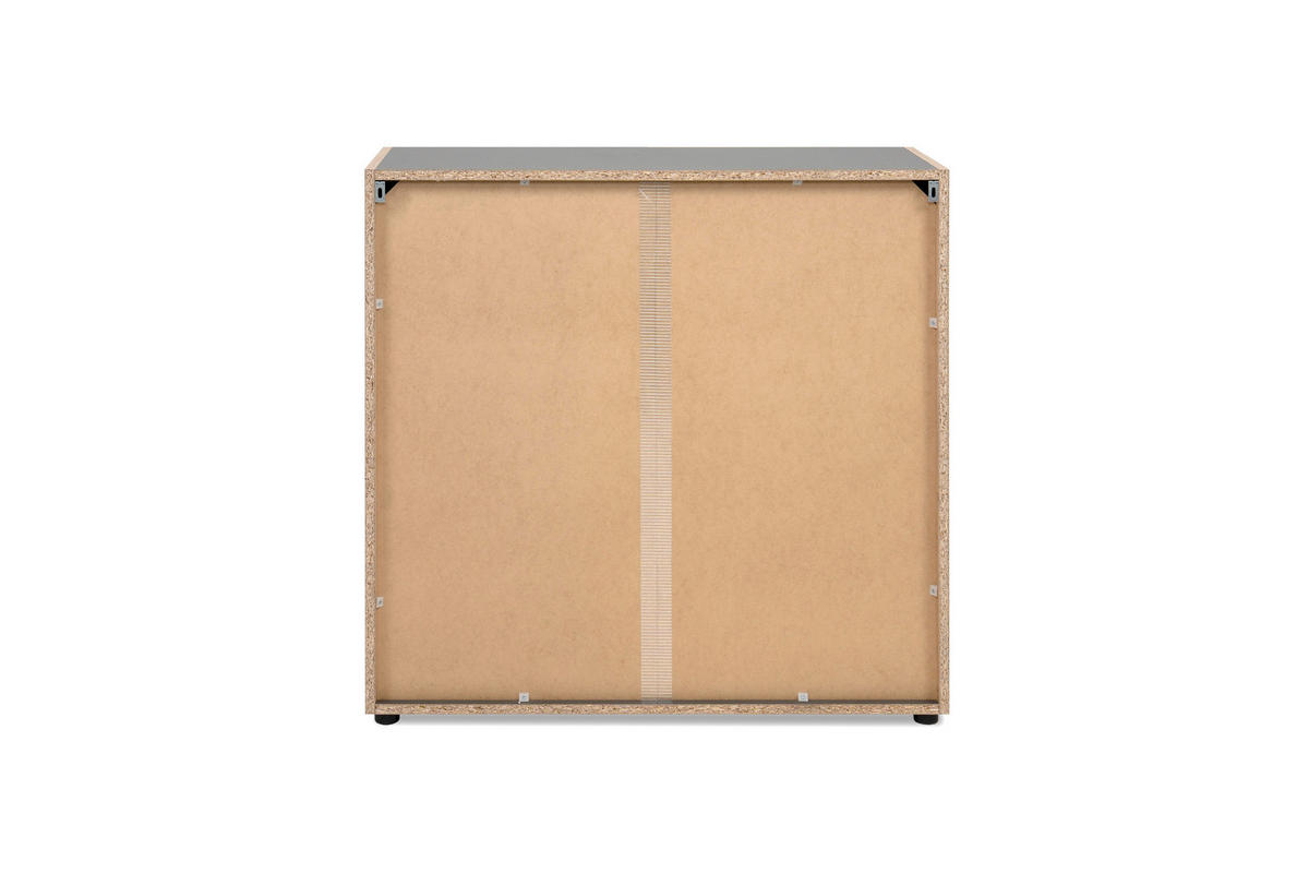 Kommode Cento anthrazit Eiche Artisan Oak Nachbildung B/H/T: ca. 89x83x35 cm Cento - Eiche/anthrazit (89,00/83,00/35,00cm)