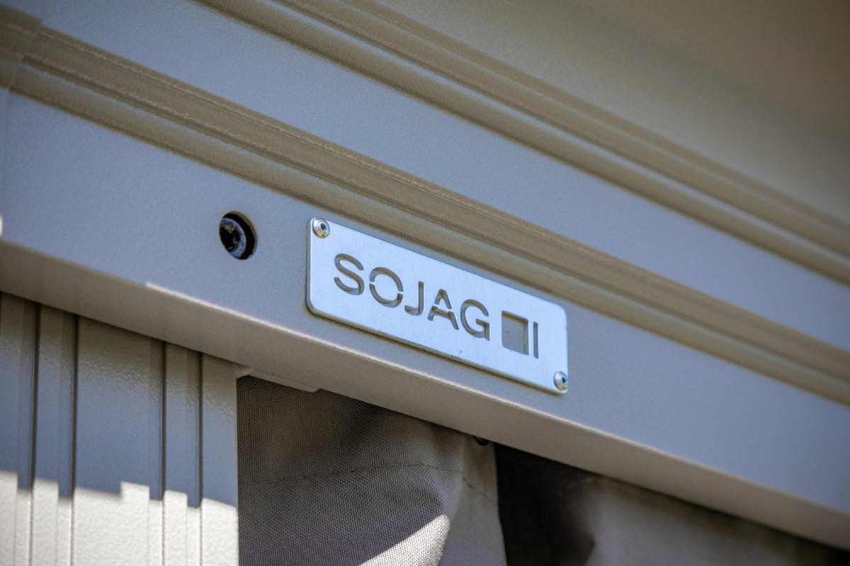 Sojag Pavillon-Vorhang-Set Messina taupe Polyester Messina - taupe - Sojag